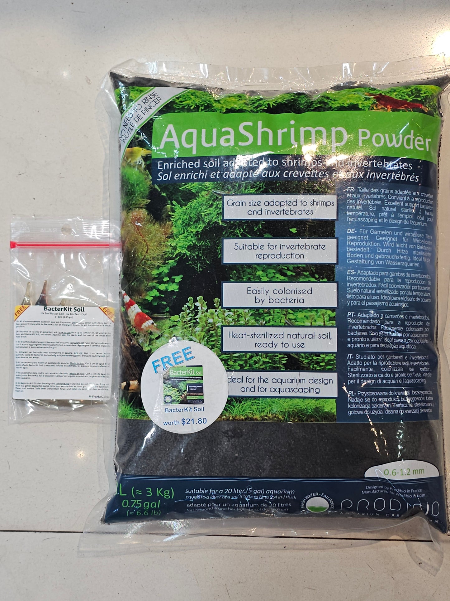 Prodibio AquaShrimp Powder (FREE bacteria kit worth $21.80)