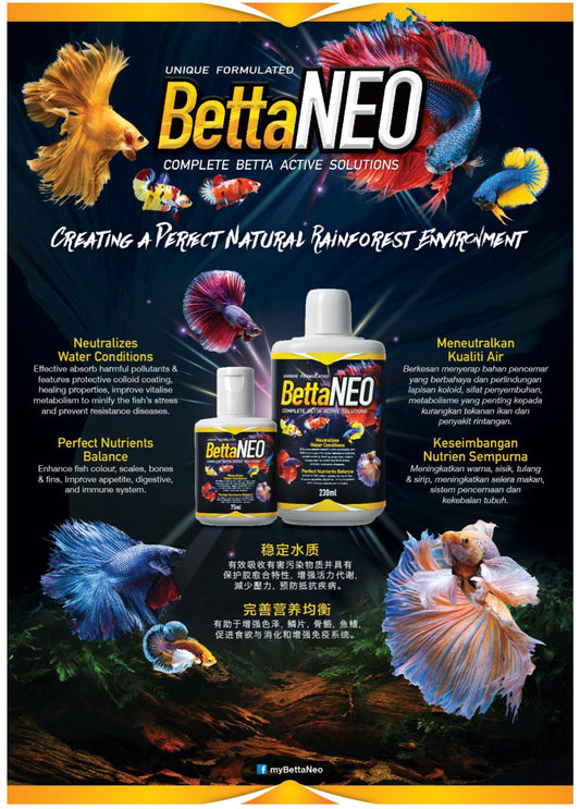 Betta NEO complete betta active solutions by AVEFLEX