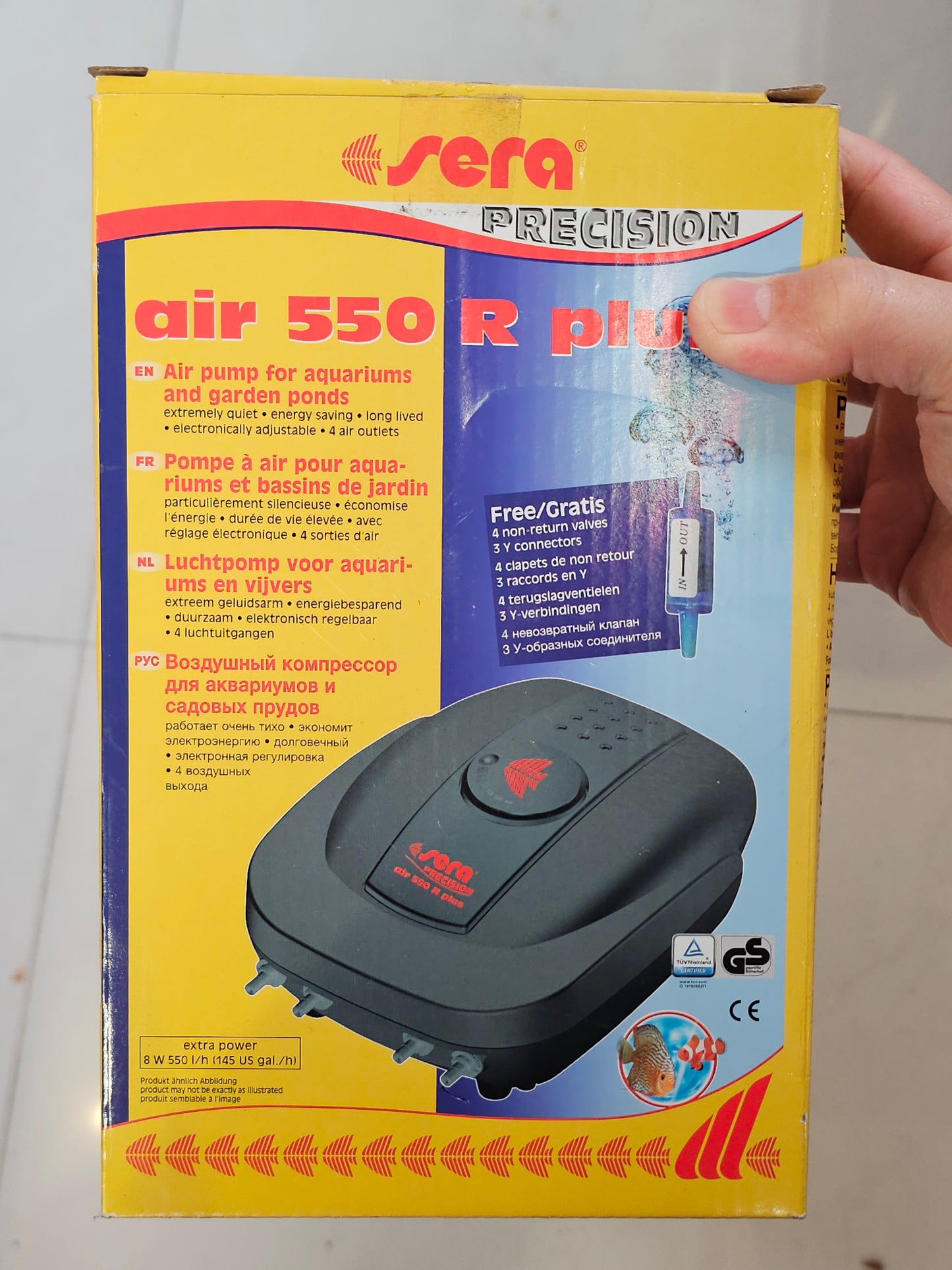 Sera air 550 R plus airpump