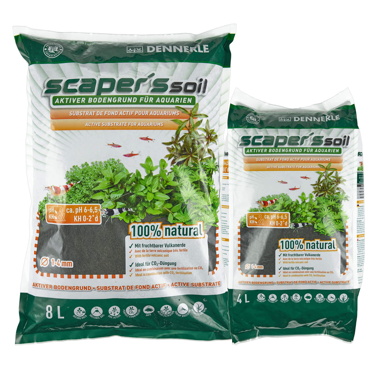 DENNERLE Scraper's Soil Active Aquarium Substrate, 4-L bag 