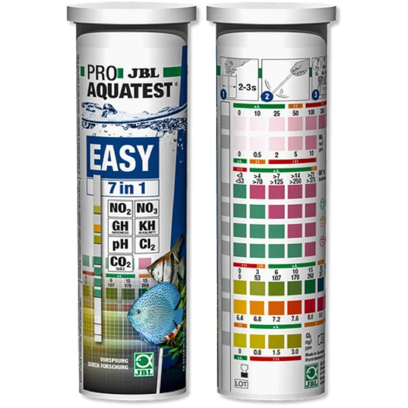 JBL Proaqua Test Easy 7in1 Test Strip (pH, KH, GH, NO2, NO3, Cl, CO2)