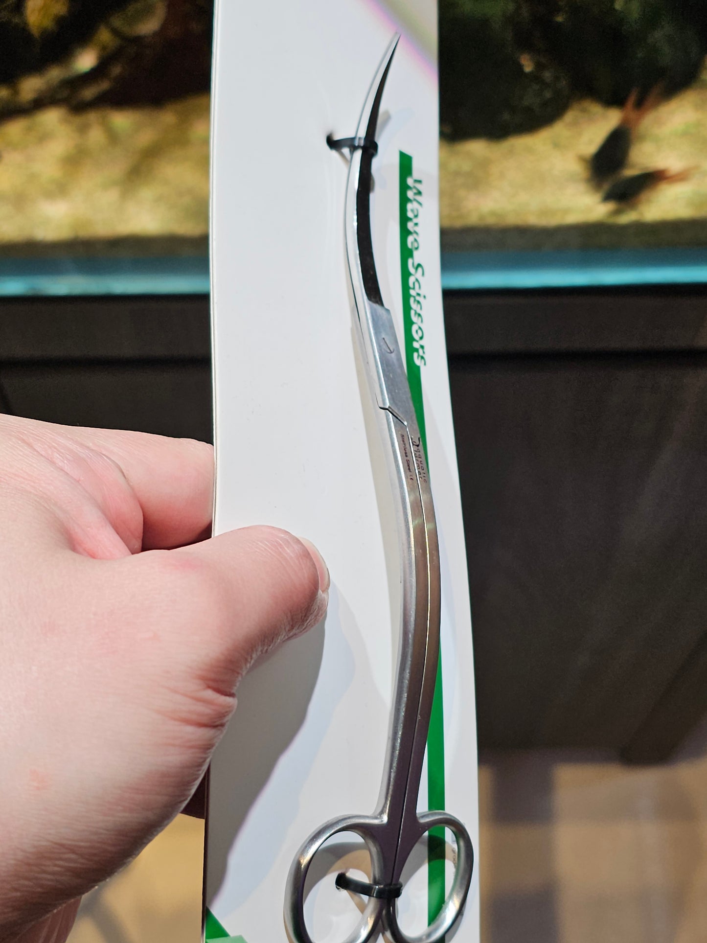 Wave scissors (25cm) by Aquatic Farmer - Stainless Steel Aquascaping Tools 2.0 (Surgical Grade)