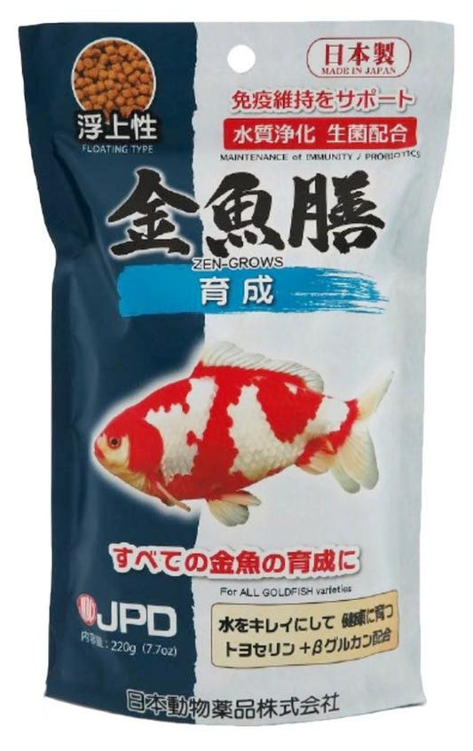 JPD GOLDFISH FEED KINGYO ZEN GROW 220G (FLOATING) (JPD40535)
