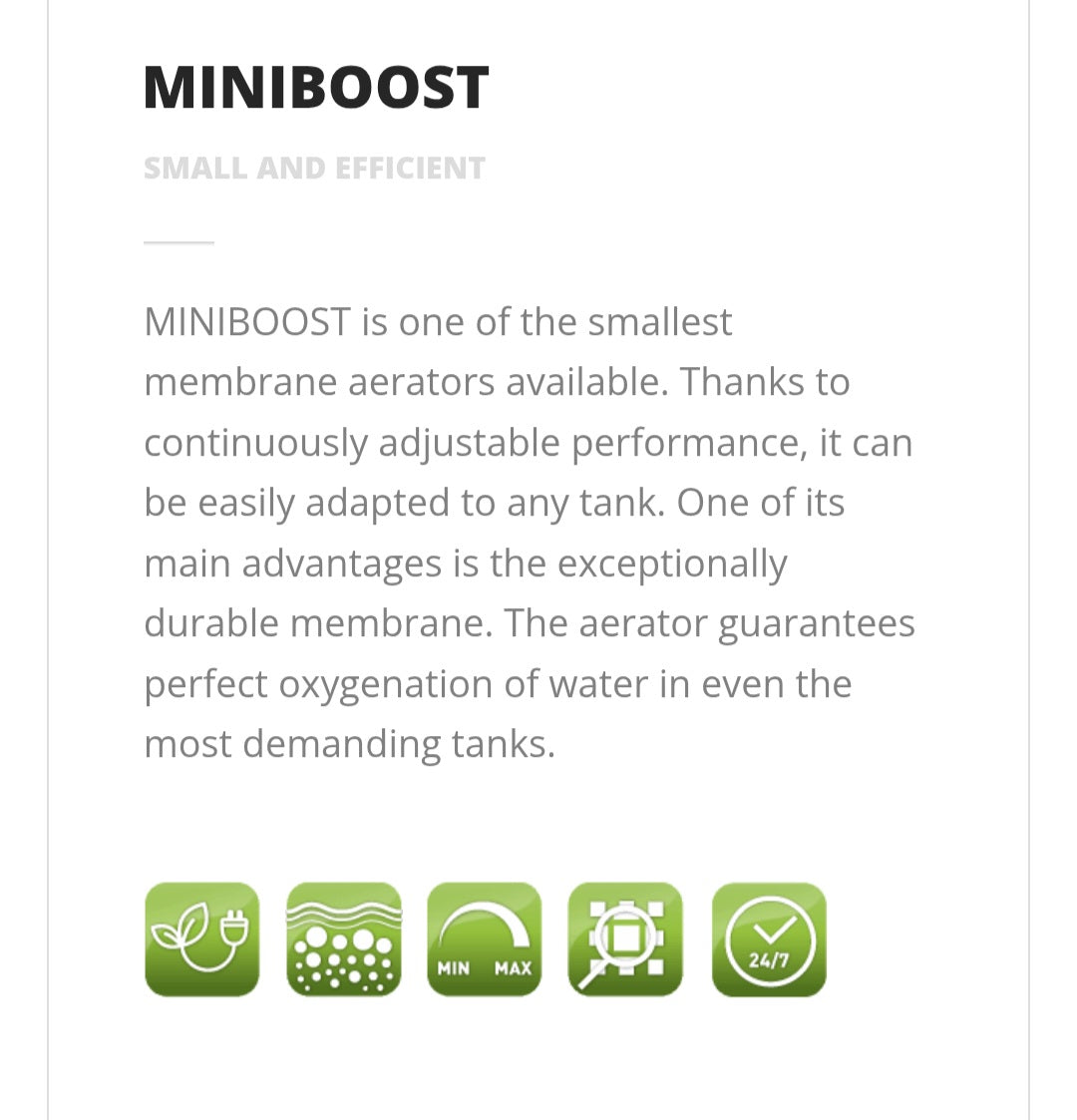 Aquael Miniboost 100/200 airpump