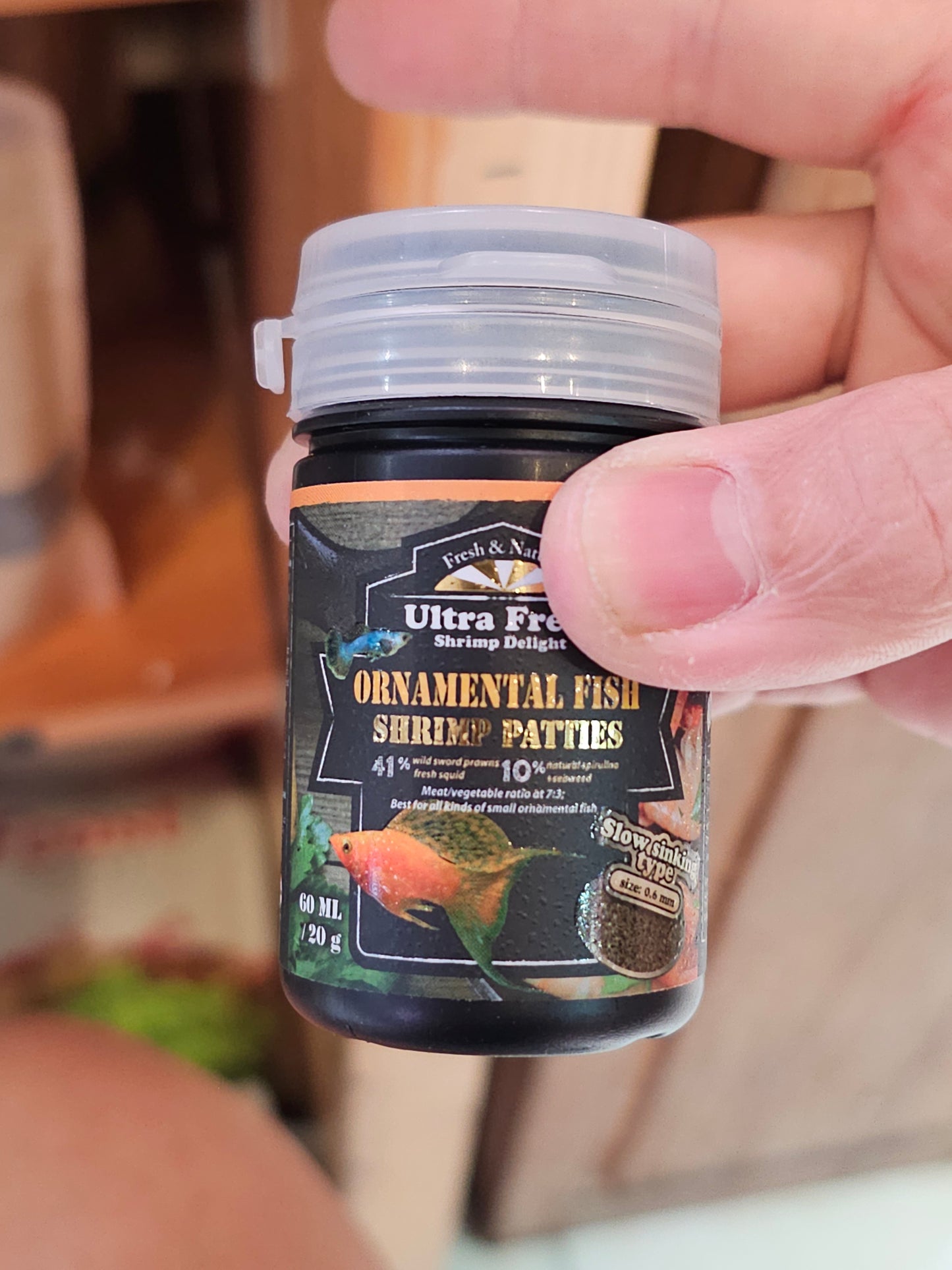 AZOO Ornamental Fish Shrimp Patties Ultra fresh 60ml/20g