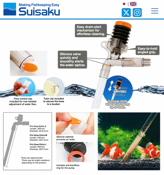 Suisaku PROHOSE siphon (highly recommended product)