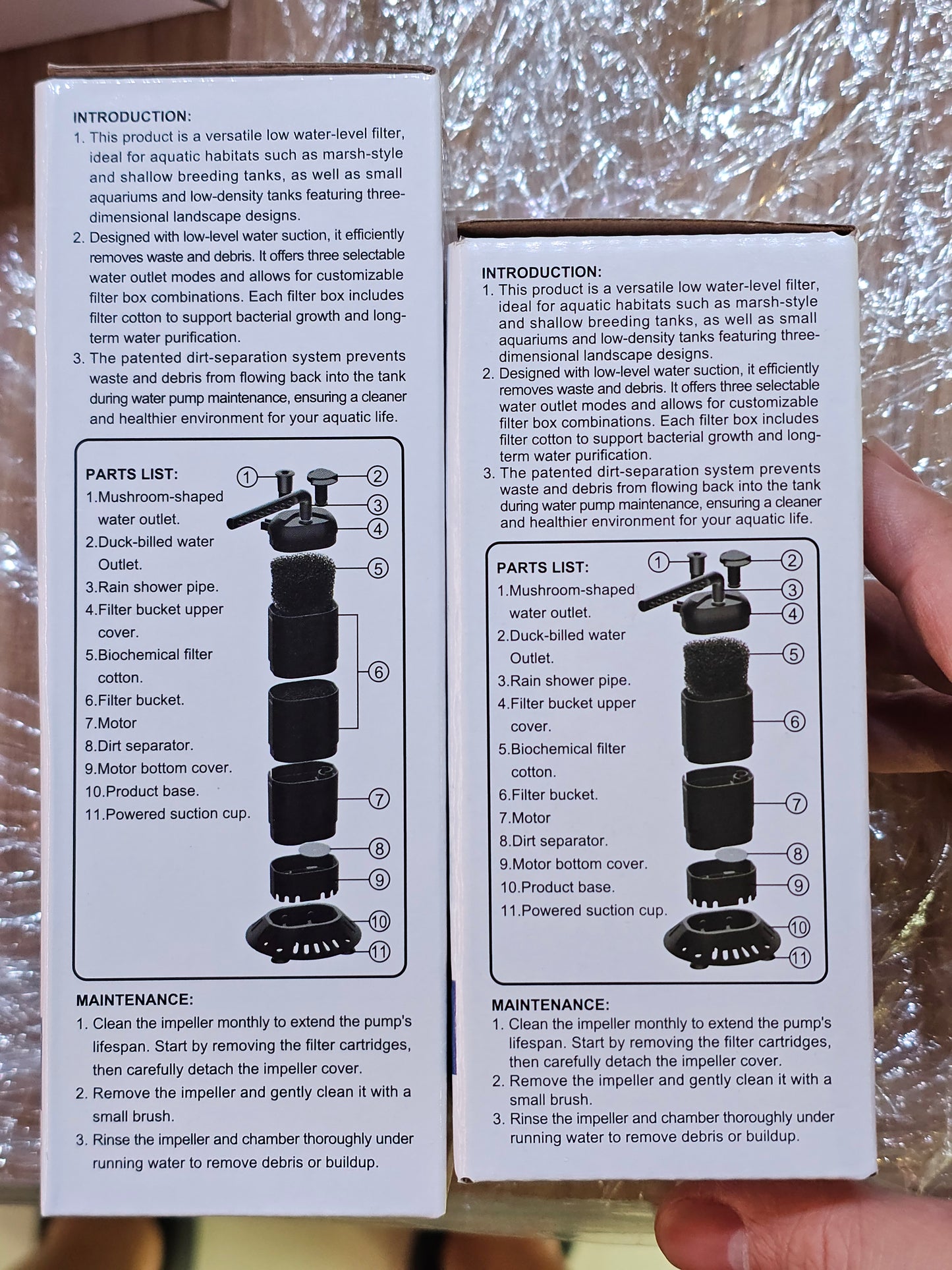 Turtle tank low water filter by nunios