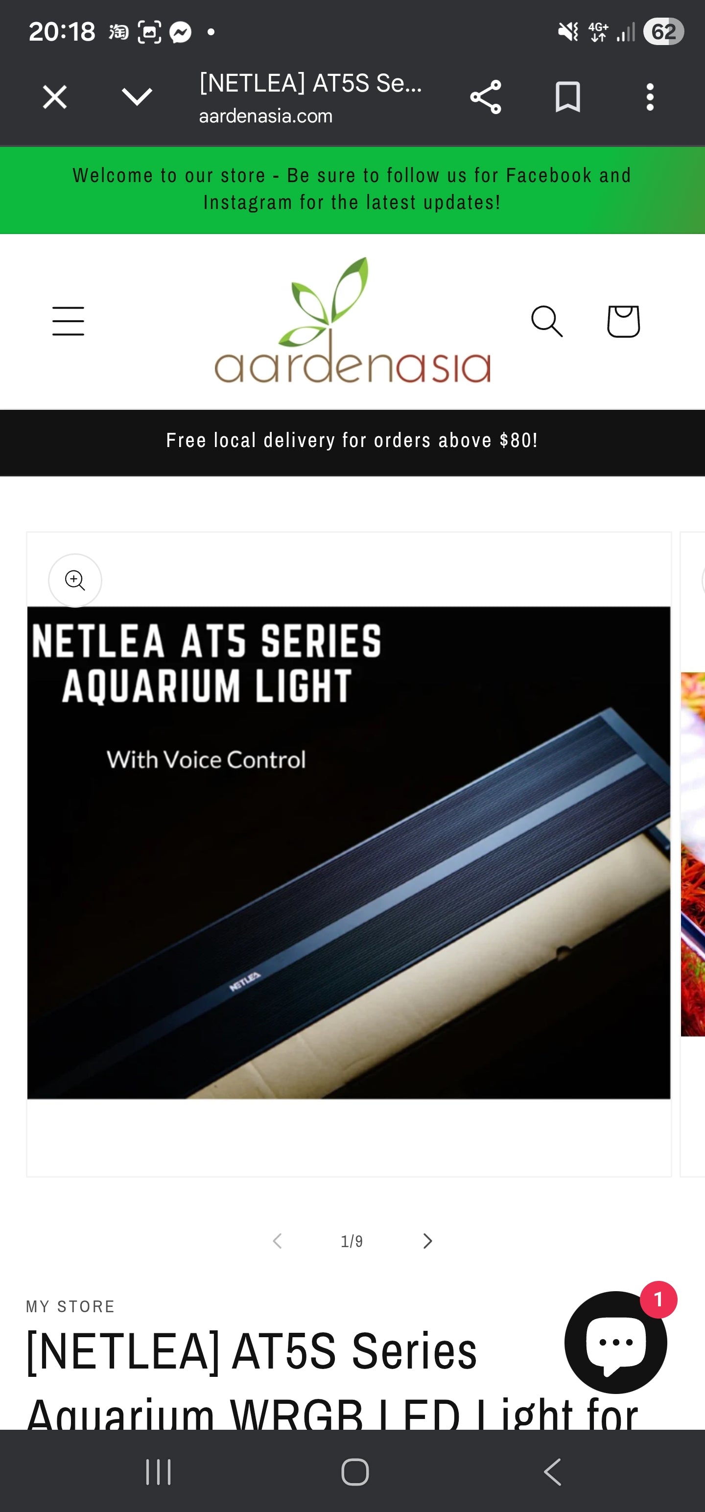 NETLEA- AT5S Series Aquarium WRGB LED Light for Planted Aquarium(30cm/45cm/60cm/90cm/120cm)