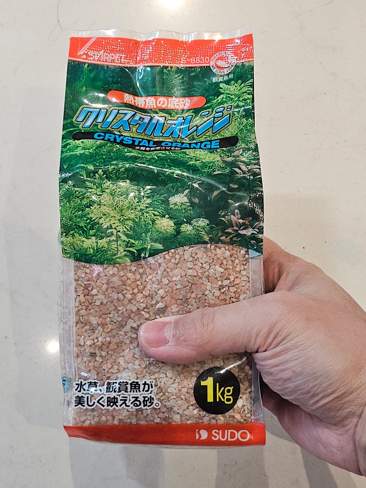 Sudo Crystal Orange sand 1kg S-8830