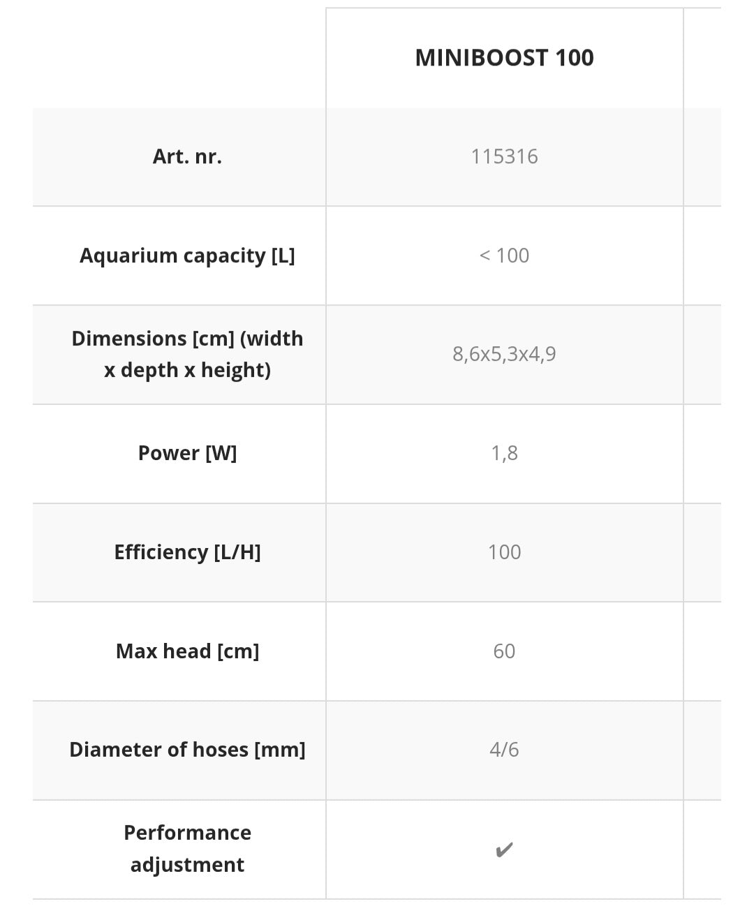 Aquael Miniboost 100/200 airpump